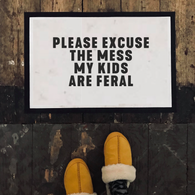 Kids Feral Door Mat